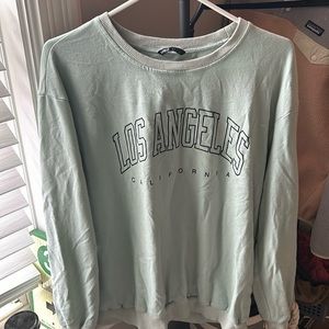 Light sage green crew neck sweater